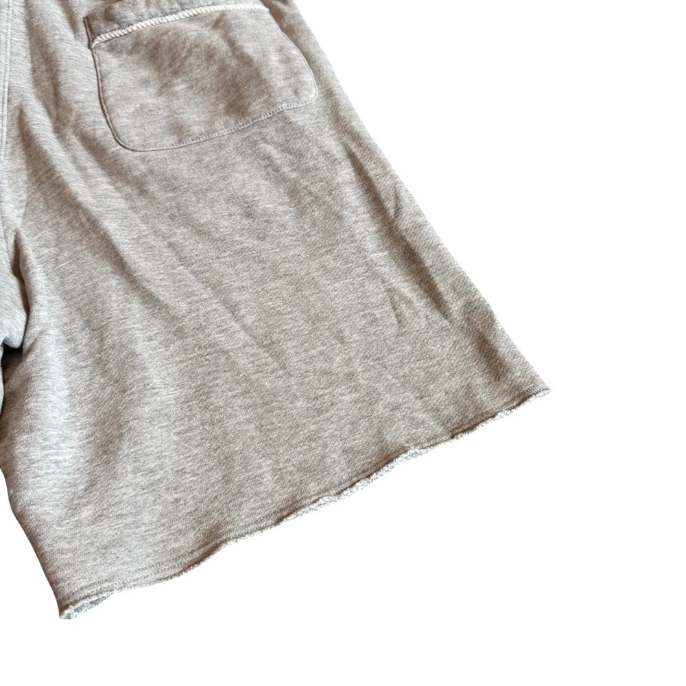 Nike Grey Athletic Shorts Athleisure White Logo Comfort Cotton Stretch Small Men - Picture 11 of 11